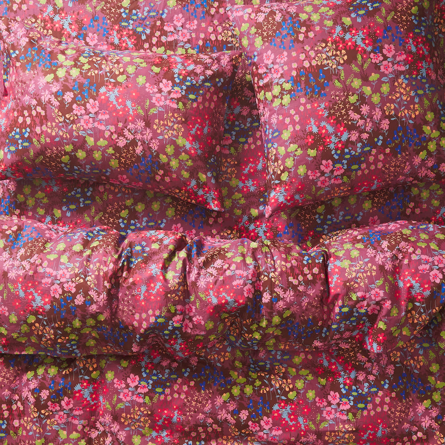 Aisha Cotton Quilt Cover - Plumberry - Sage & Clare