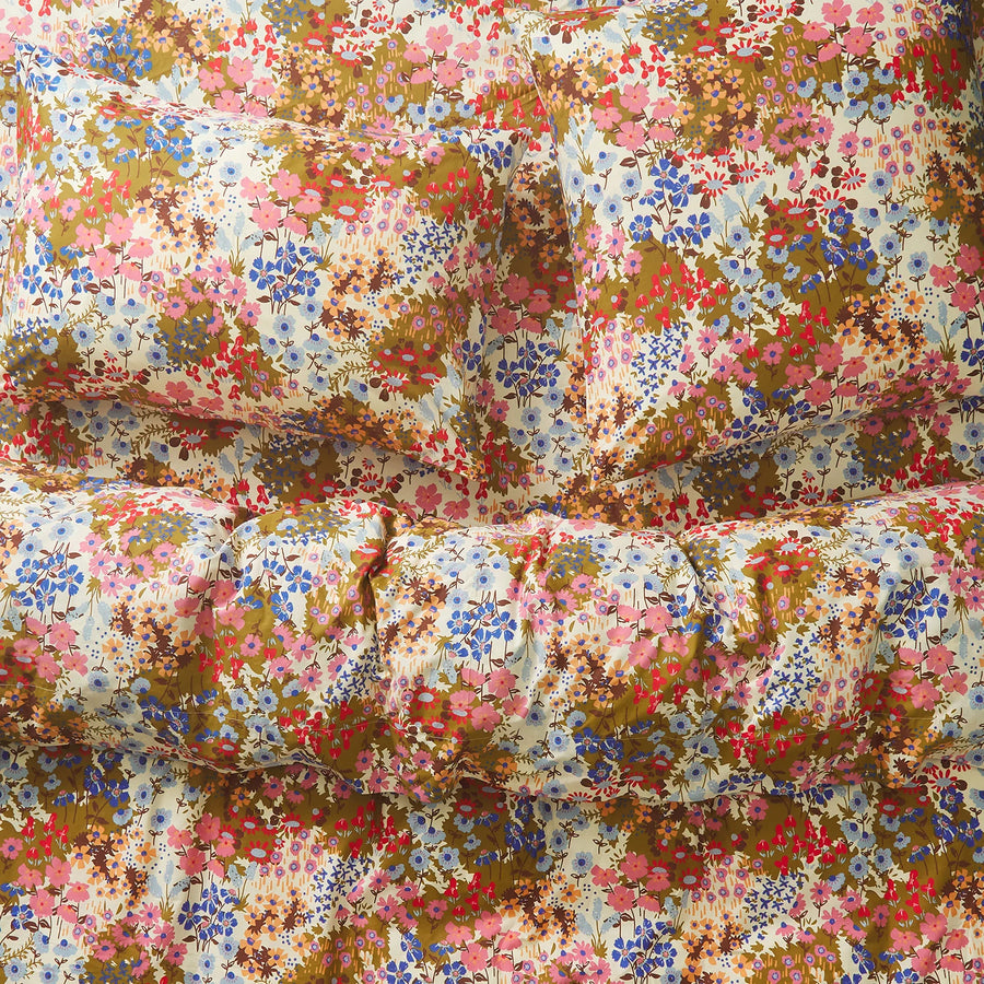 Aisha Cotton Quilt Cover - Ginger - Sage & Clare