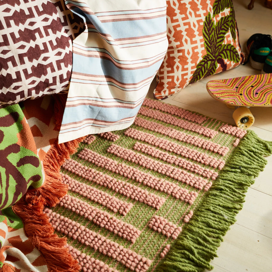 Elwa Knotted Rug - Palm - Sage & Clare