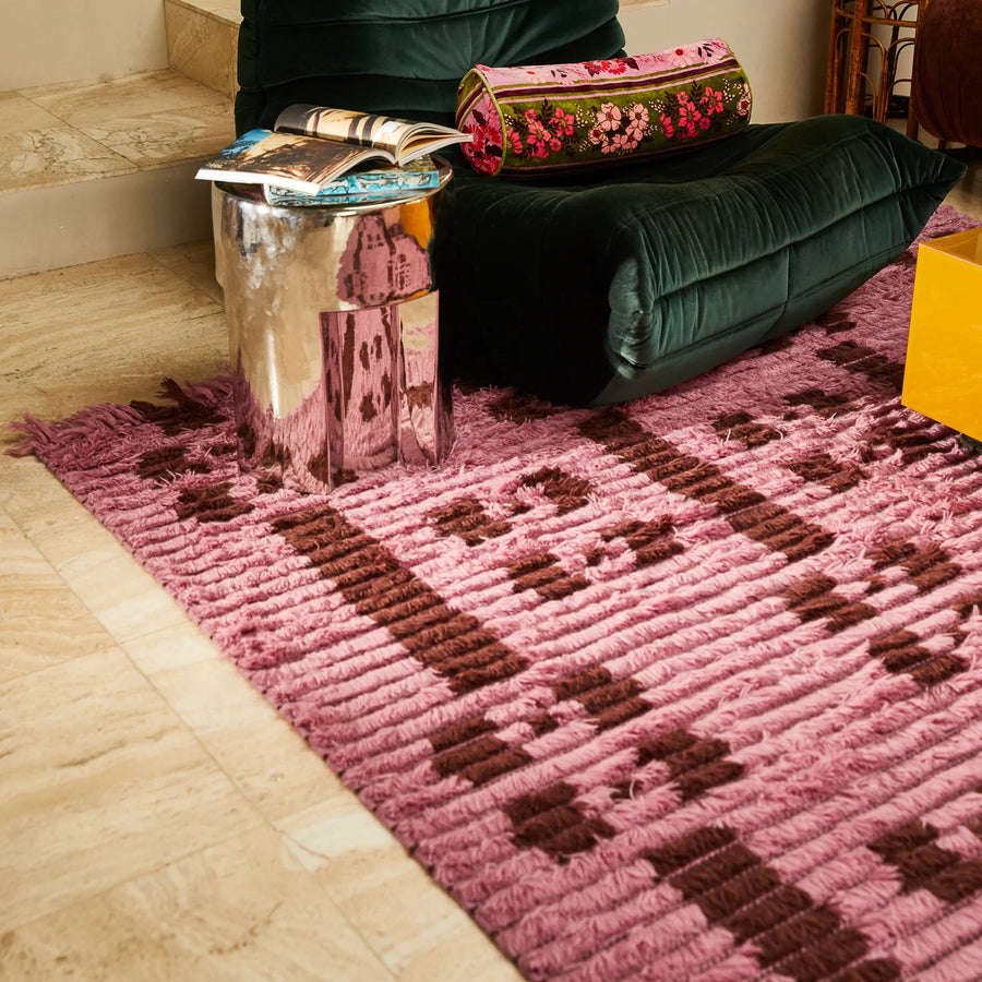 Hira Tufted Rug - Rosewater - Sage & Clare