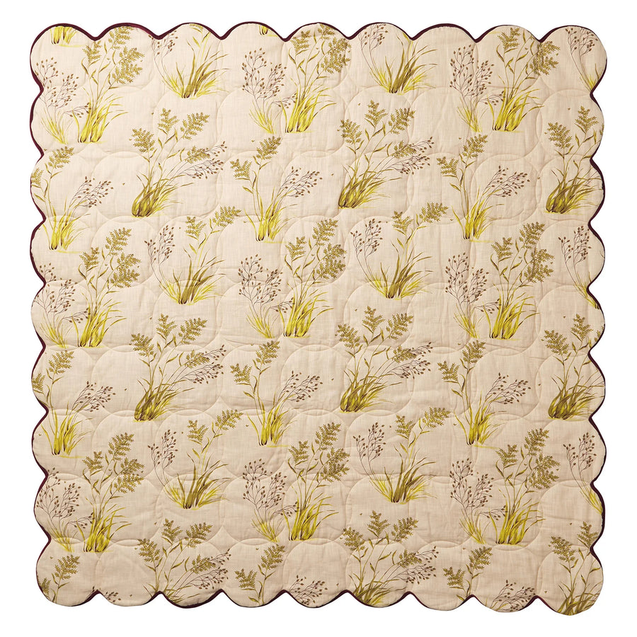 Adelyn Scalloped Quilted Coverlet - Sage & Clare