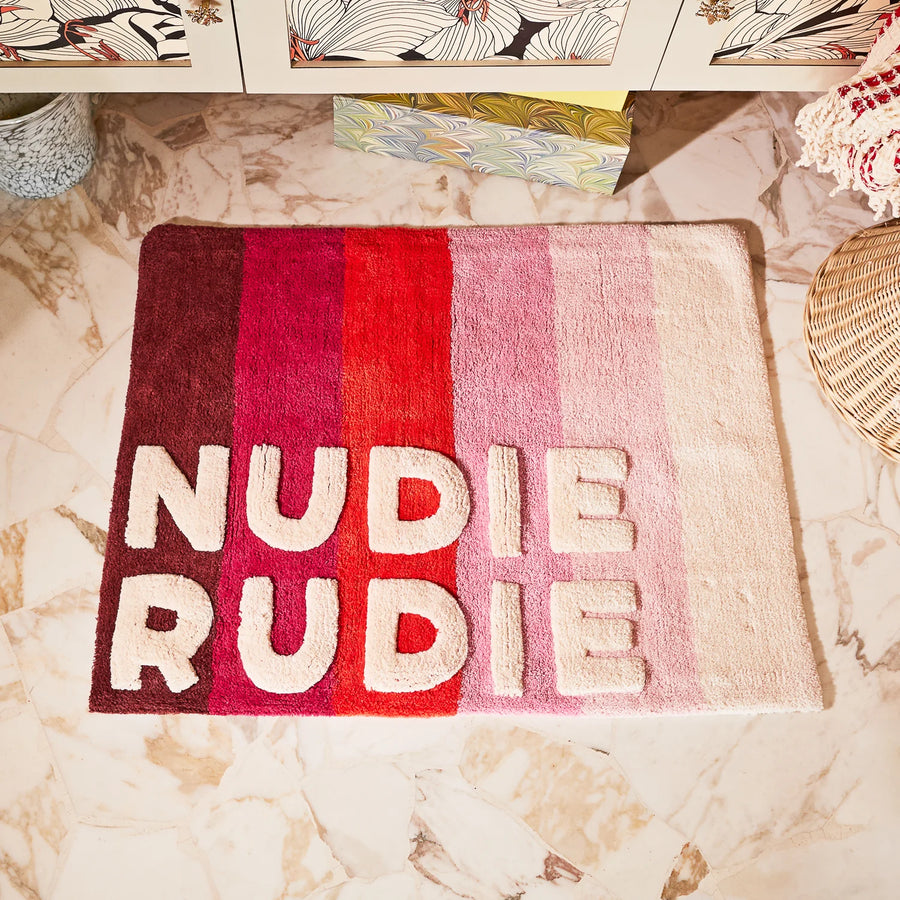 Dariel Bath Mat - Scarlet - Sage & Clare