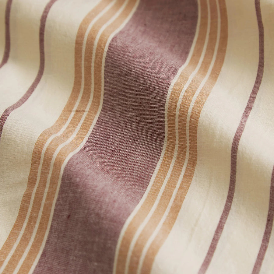 Brigitte Cotton Euro Pillowcase Set - Mahogany - Sage & Clare