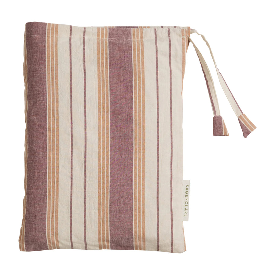 Brigitte Cotton Euro Pillowcase Set - Mahogany - Sage & Clare