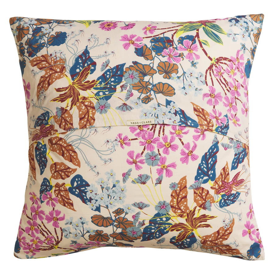 Genevieve Cotton Euro Pillowcase Set - Almond - Sage & Clare