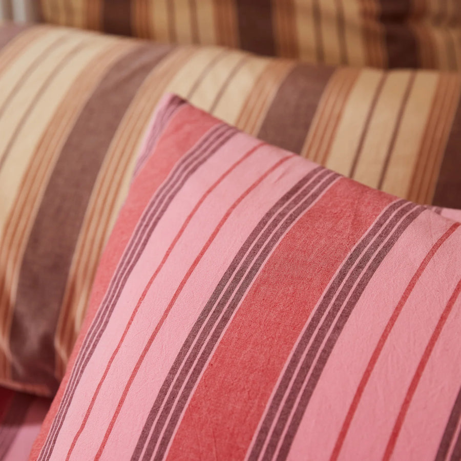 Brigitte Cotton Pillowcase Set - Scarlet - Sage & Clare