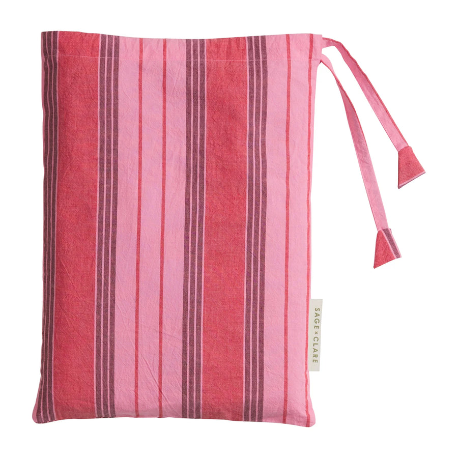 Brigitte Cotton Pillowcase Set - Scarlet - Sage & Clare
