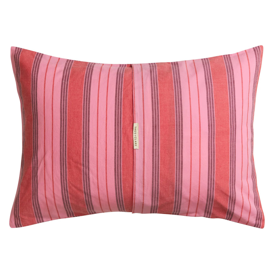 Brigitte Cotton Pillowcase Set - Scarlet - Sage & Clare