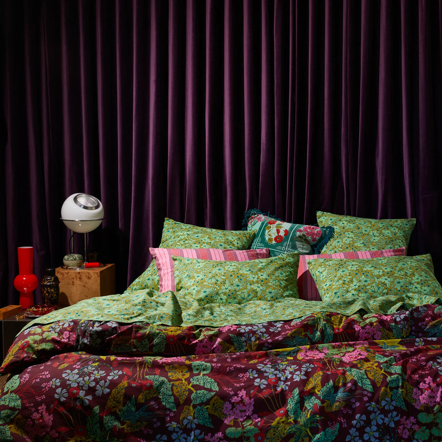 Evette Cotton Pillowcase Set - Olive - Sage & Clare