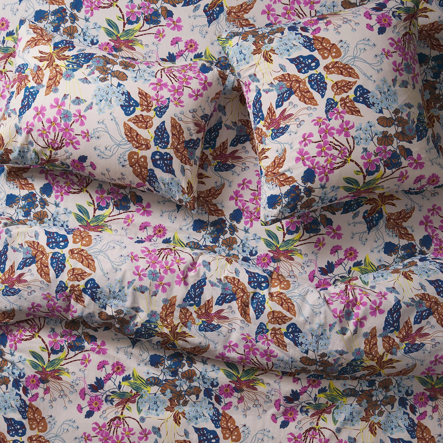 Genevieve Cotton Quilt Cover - Almond - Sage & Clare