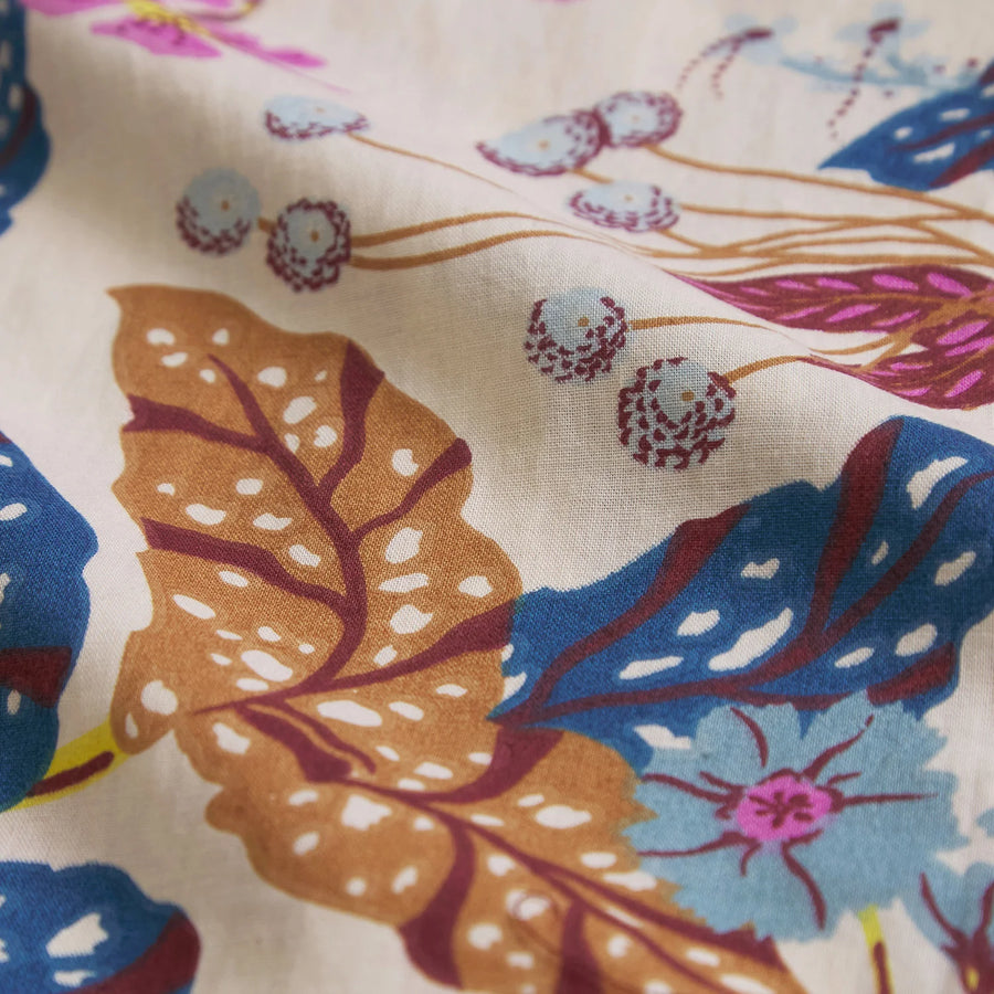 Genevieve Cotton Quilt Cover - Almond - Sage & Clare