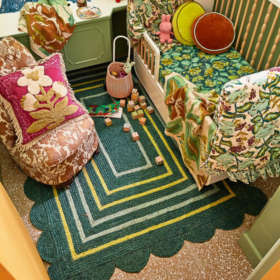Burnet Jute Rug - Forest - Sage & Clare