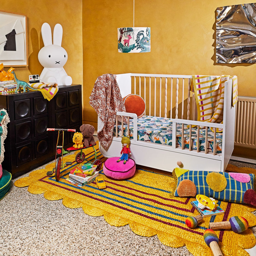 Burnet Jute Rug - Mustard - Sage & Clare