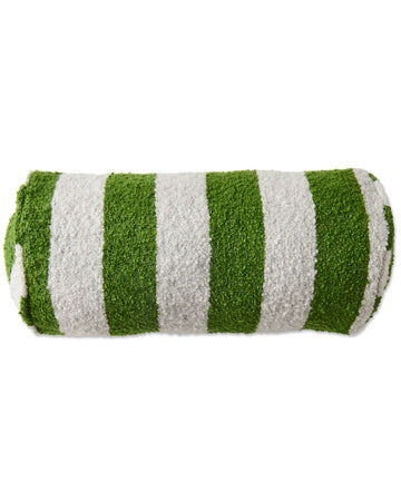 Moss Stripe Boucle Bolster Cushion - Kip & Co.