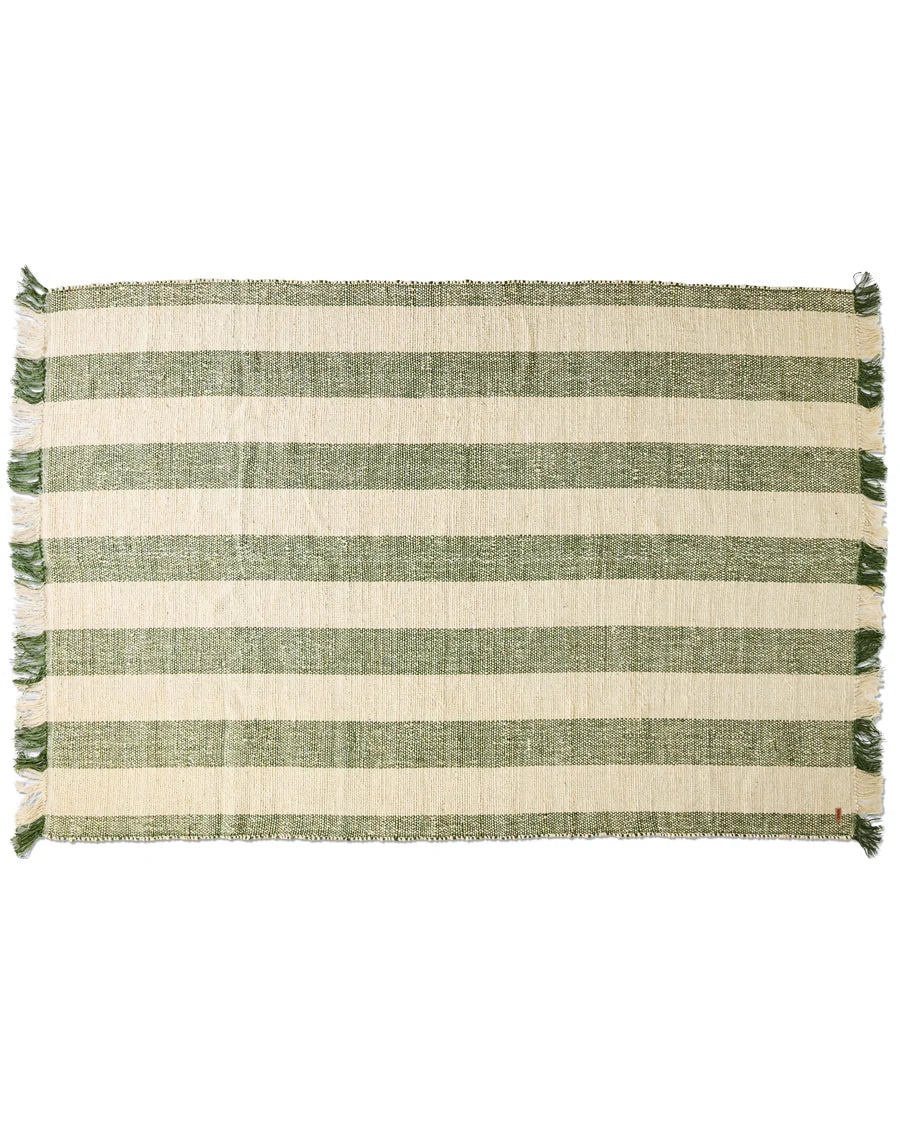 Moss Stripe Jute Rug - Kip & Co.