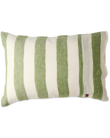 Moss Stripe Linen Pillowcase Set - Kip & Co.