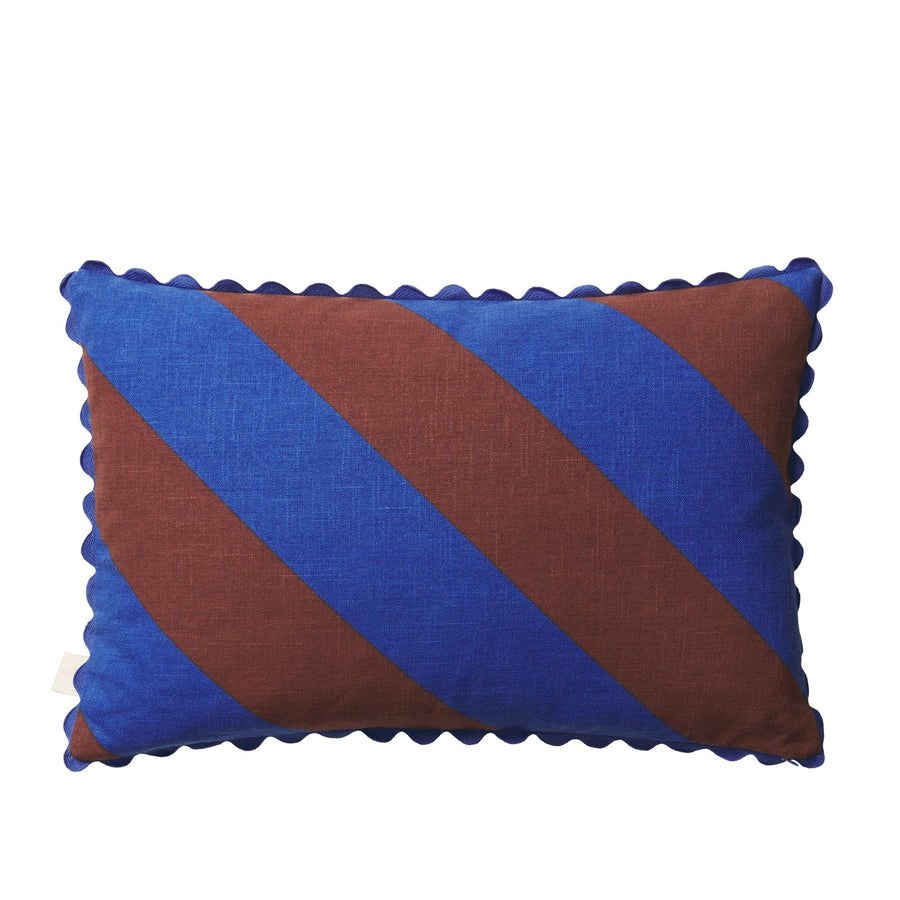 Blanca Ric-Rac Cushion - Blue Jay - Sage & Clare