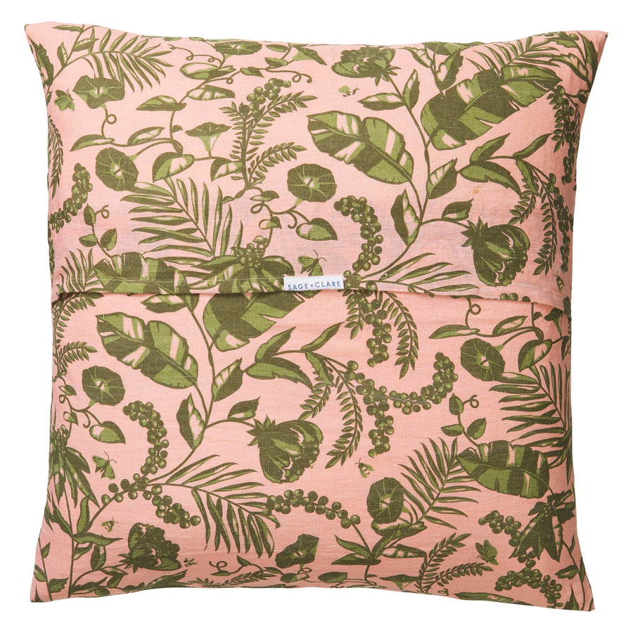 Safia Linen Euro Pillowcase Set - Martini - Sage & Clare