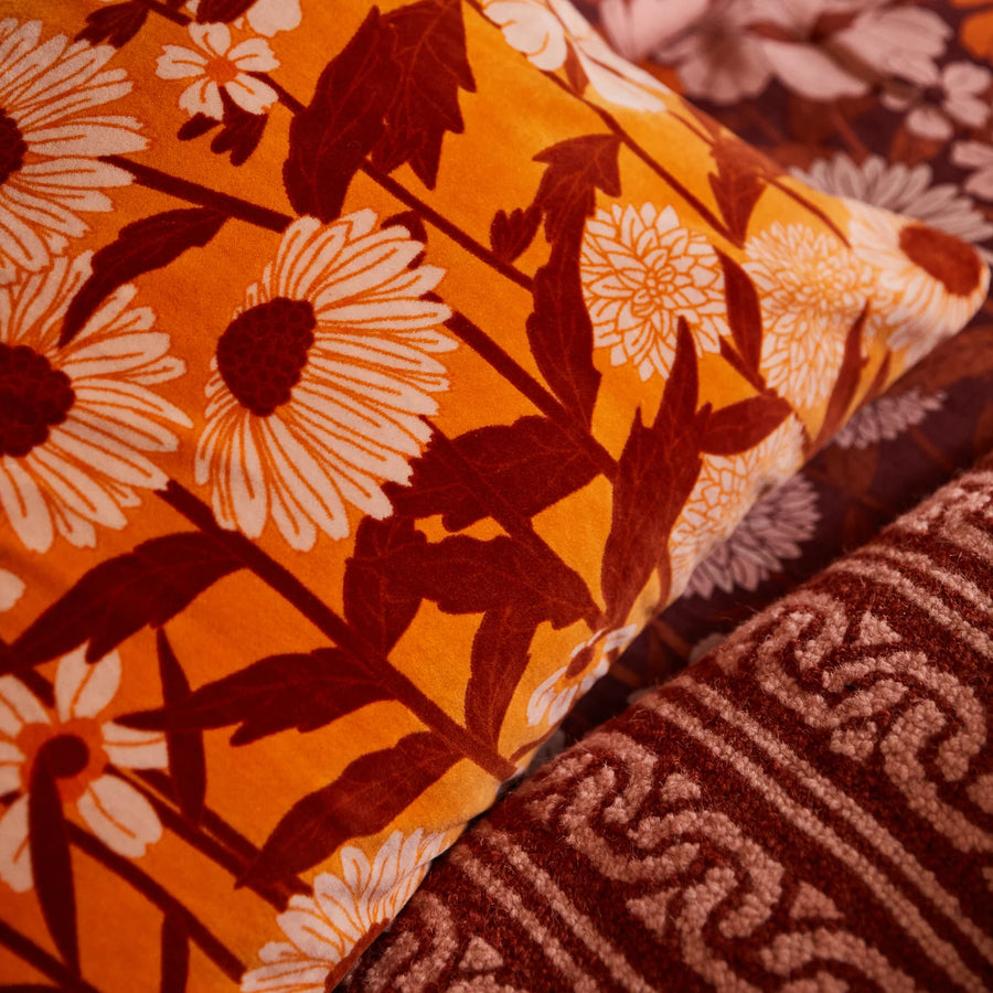 Bernanda Velvet Pillowcase - Valencia - Sage & Clare