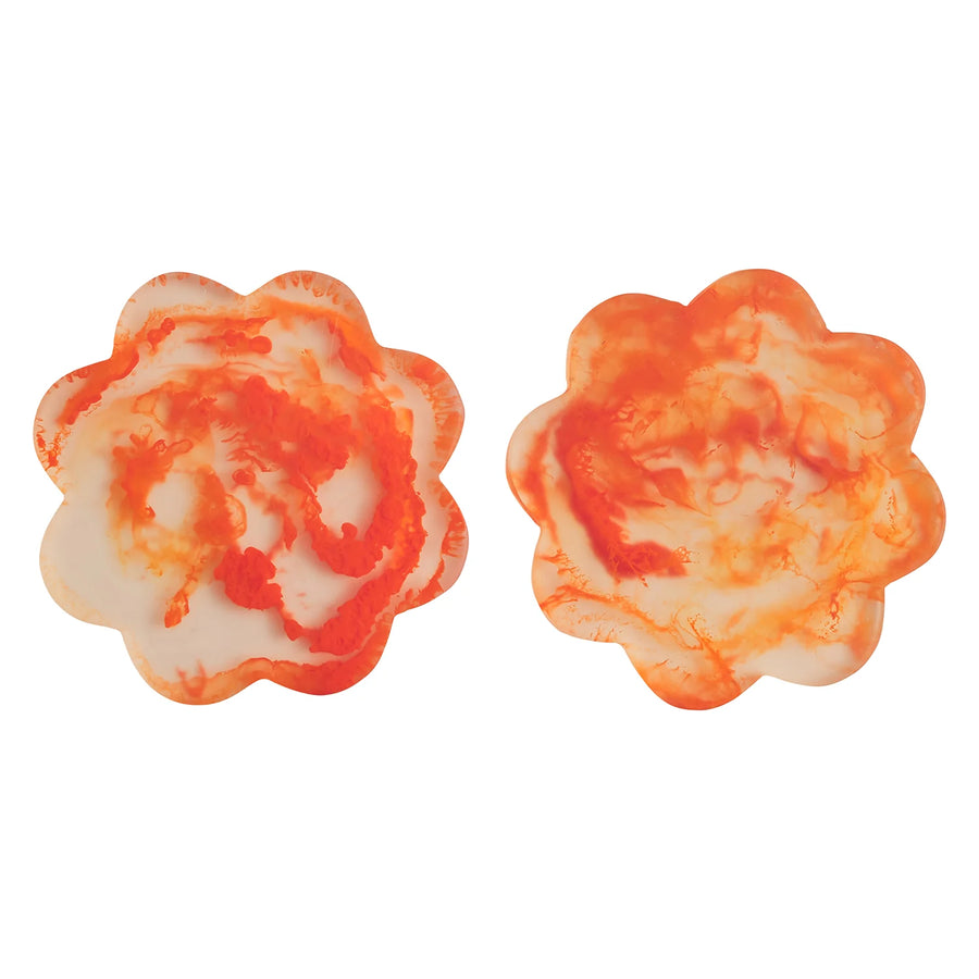 Cecilia Coasters Set of 2 - Mandarin - Sage & Clare