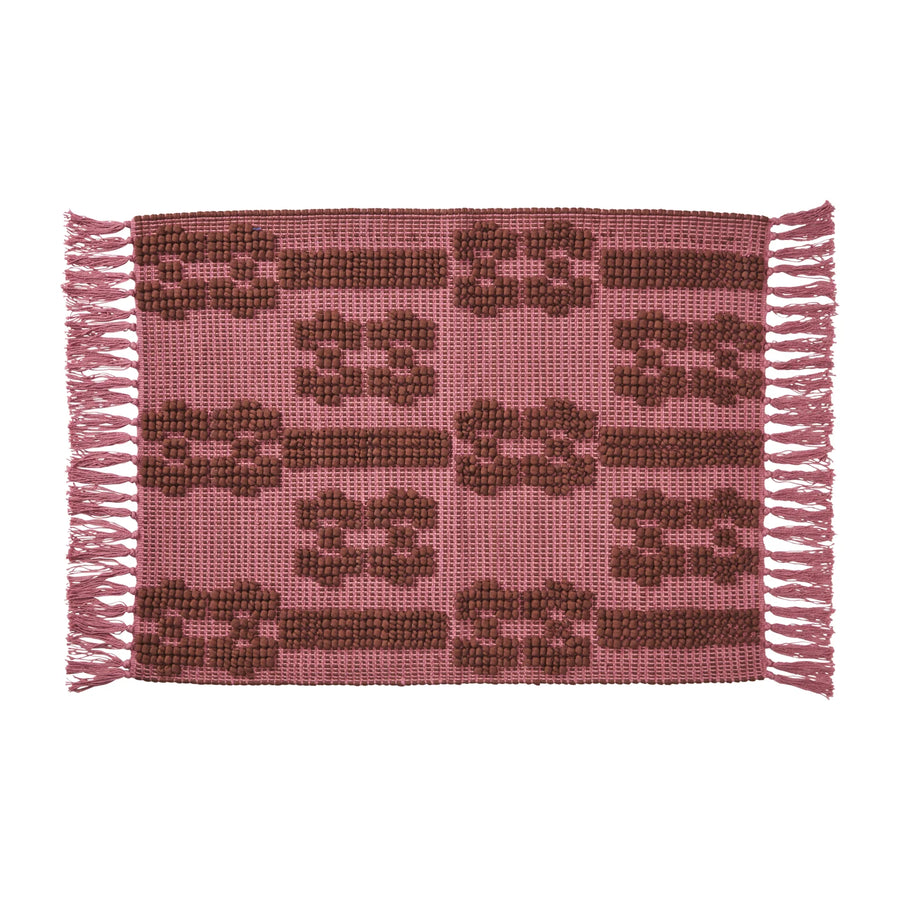 Sawa Cotton Mat - Rosewater - Sage & Clare