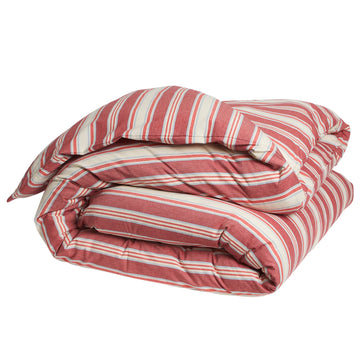 Selene Cotton Quilt Cover - Crimson - Sage & Clare