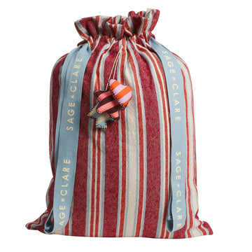 Selene Santa Sack - Crimson - Sage & Clare
