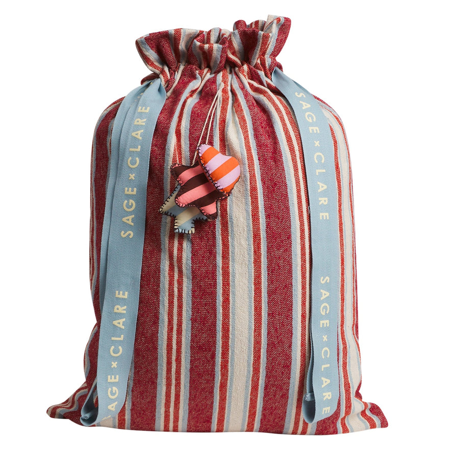 Selene Santa Sack - Crimson - Sage & Clare