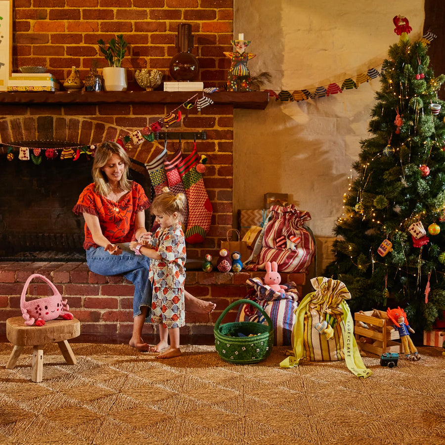 Selene Santa Sack - Crimson - Sage & Clare