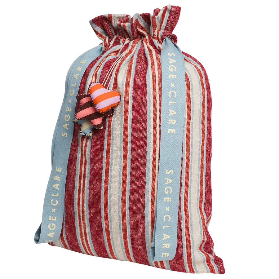 Selene Santa Sack - Crimson - Sage & Clare
