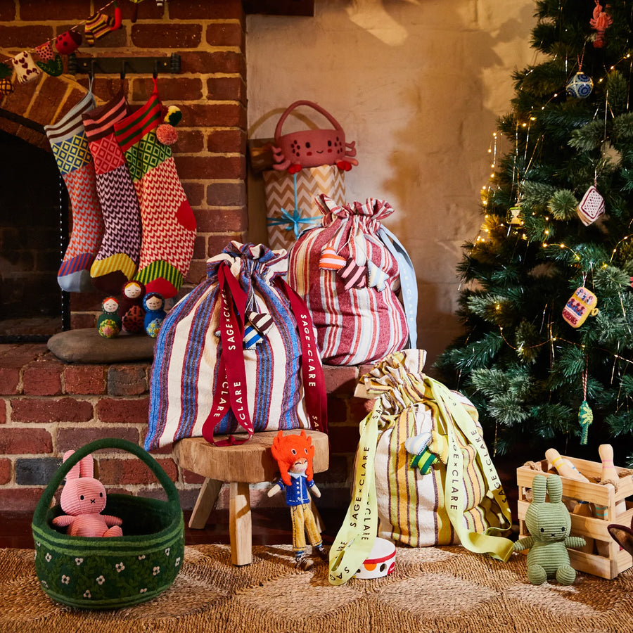 Selene Santa Sack - Azure - Sage & Clare