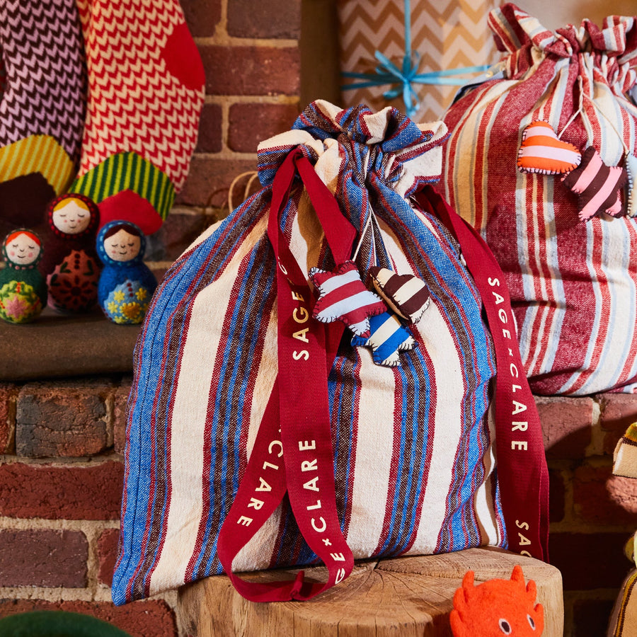 Selene Santa Sack - Azure - Sage & Clare