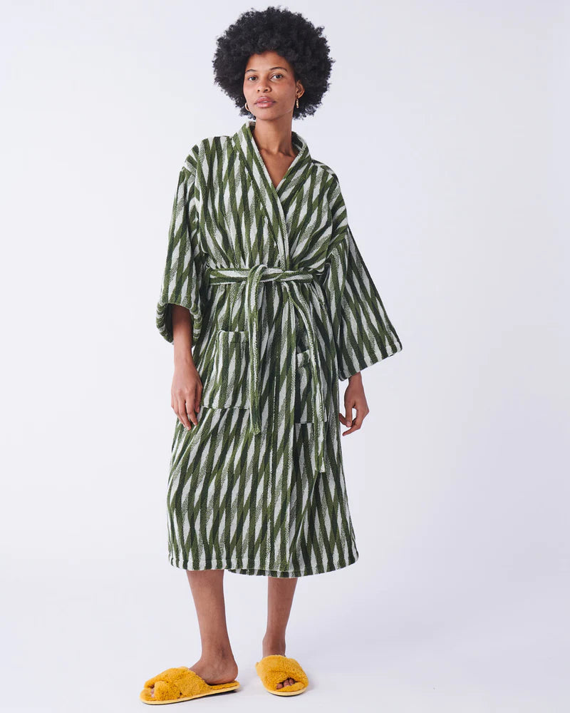 Lattice Terry Bath Robe - Kip & Co.