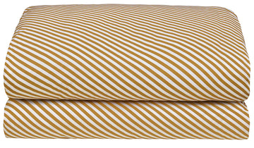 Butterscotch Stripe Quilt Cover - Castle