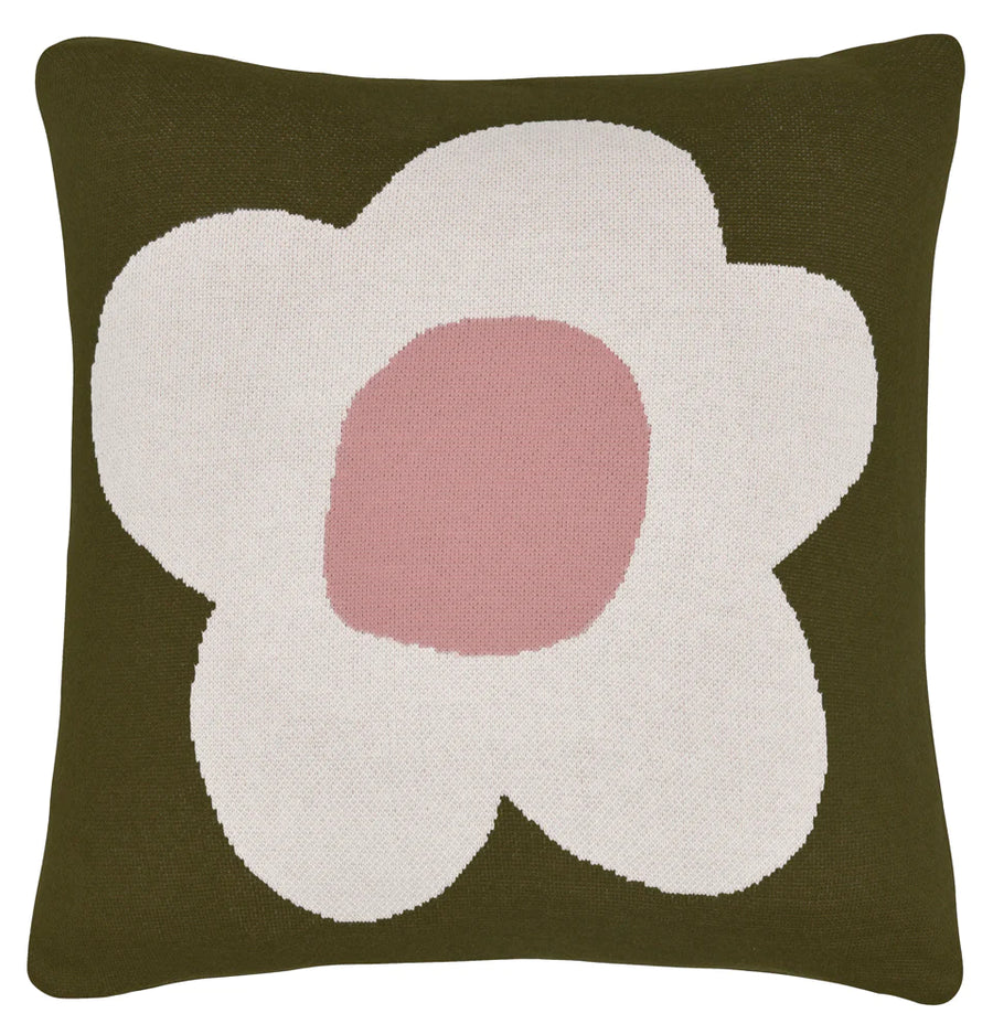 Snow Pea Knit Cushion - Castle