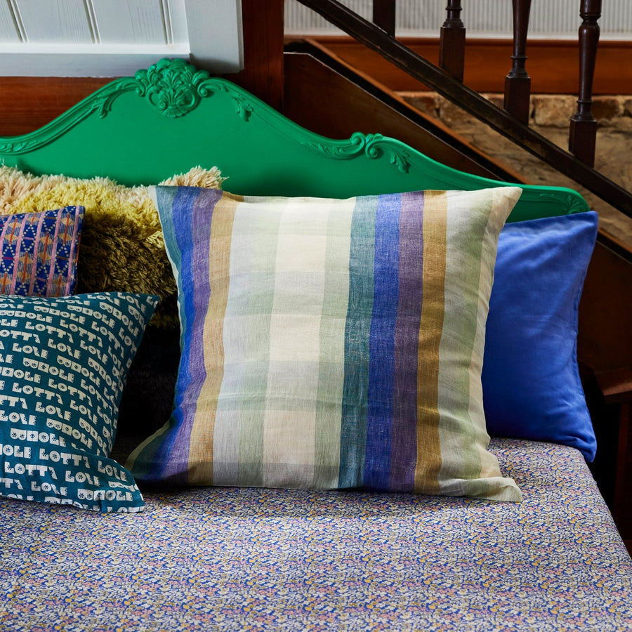 Fifer Linen Euro Pillowcase Set - Cobalt - Sage & Clare