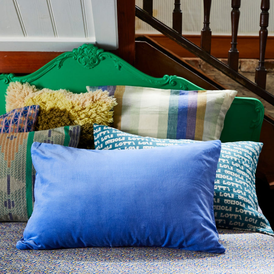 Fifer Linen Euro Pillowcase Set - Cobalt - Sage & Clare