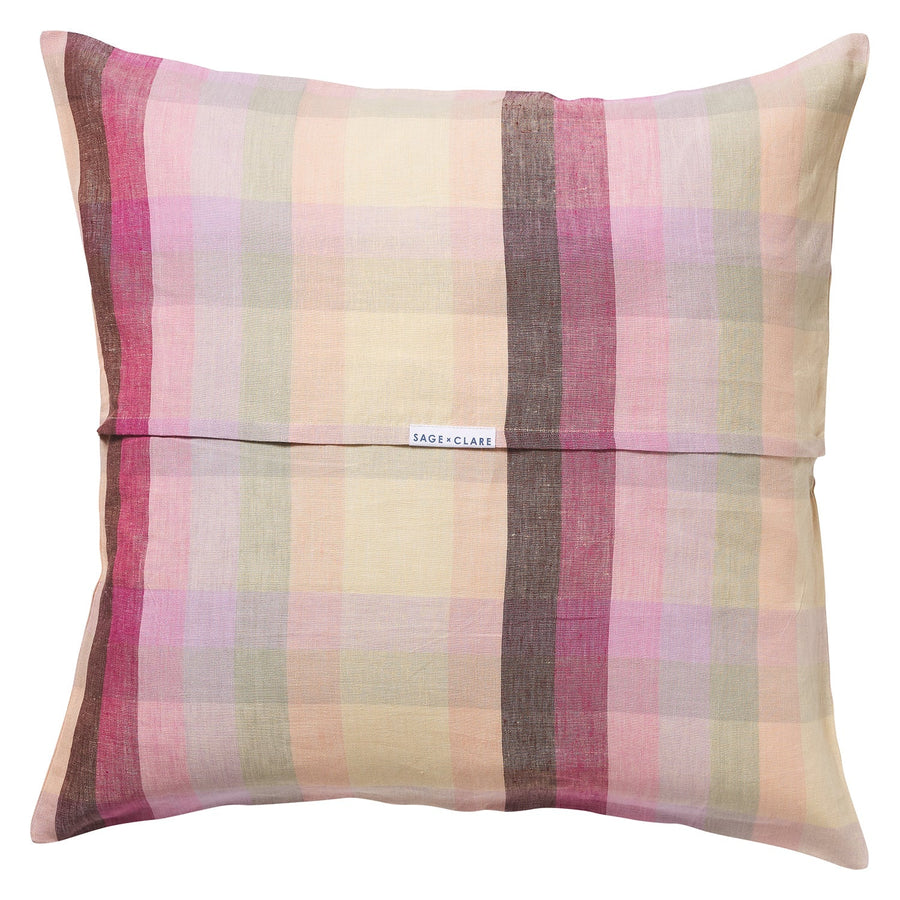 Fifer Linen Euro Pillowcase Set - Flamingo - Sage & Clare