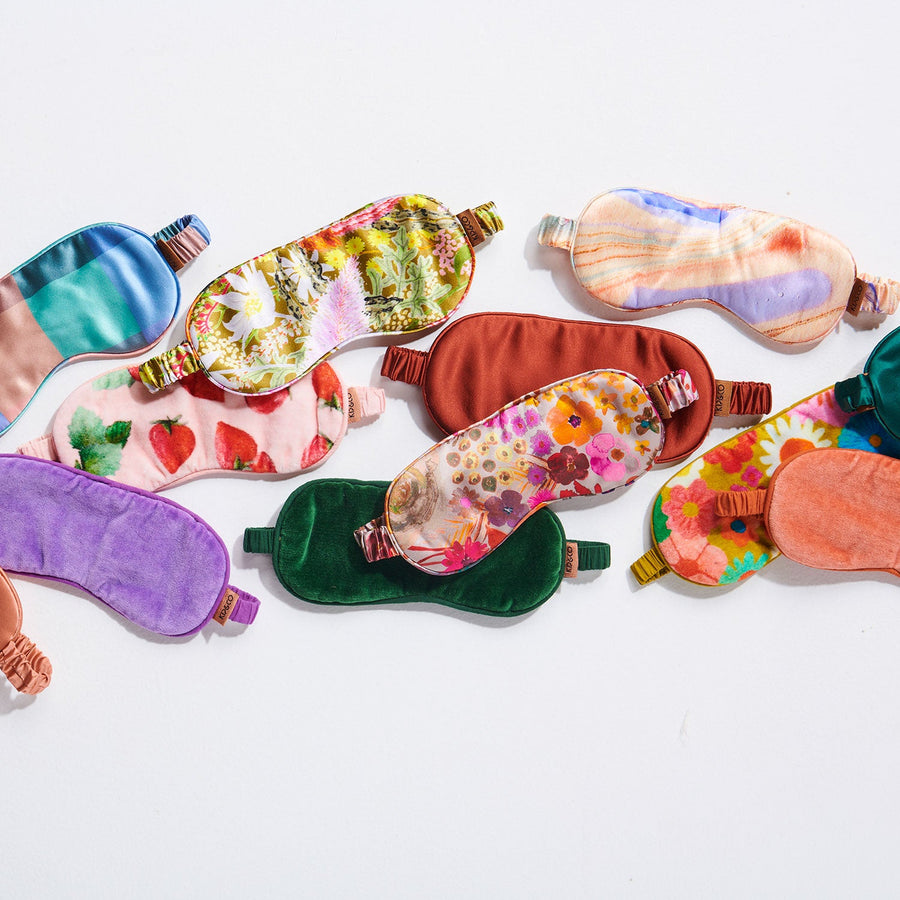 Strawberry Delight Velvet Eye Mask - Kip & Co.