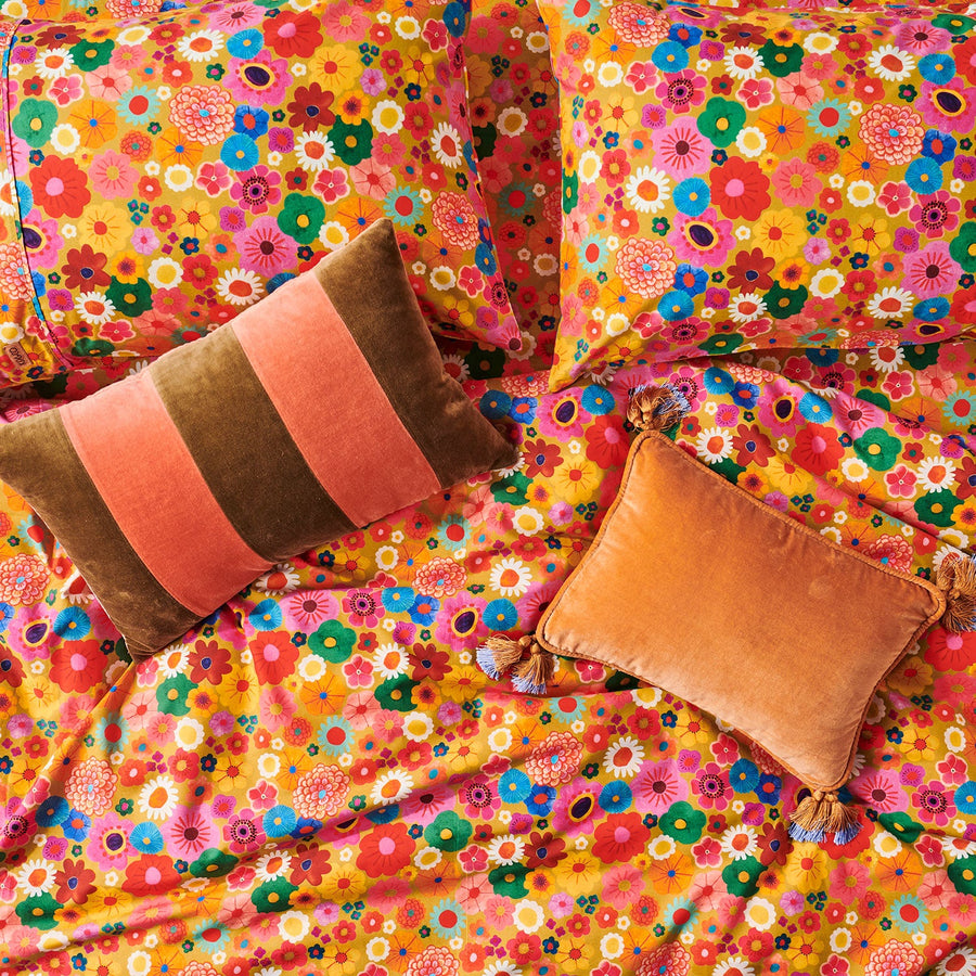 Flower Bed Organic Cotton European Pillowcase - Kip & Co.