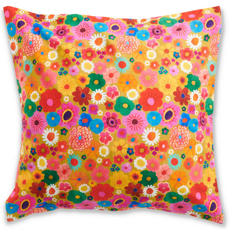 Flower Bed Organic Cotton European Pillowcase - Kip & Co.