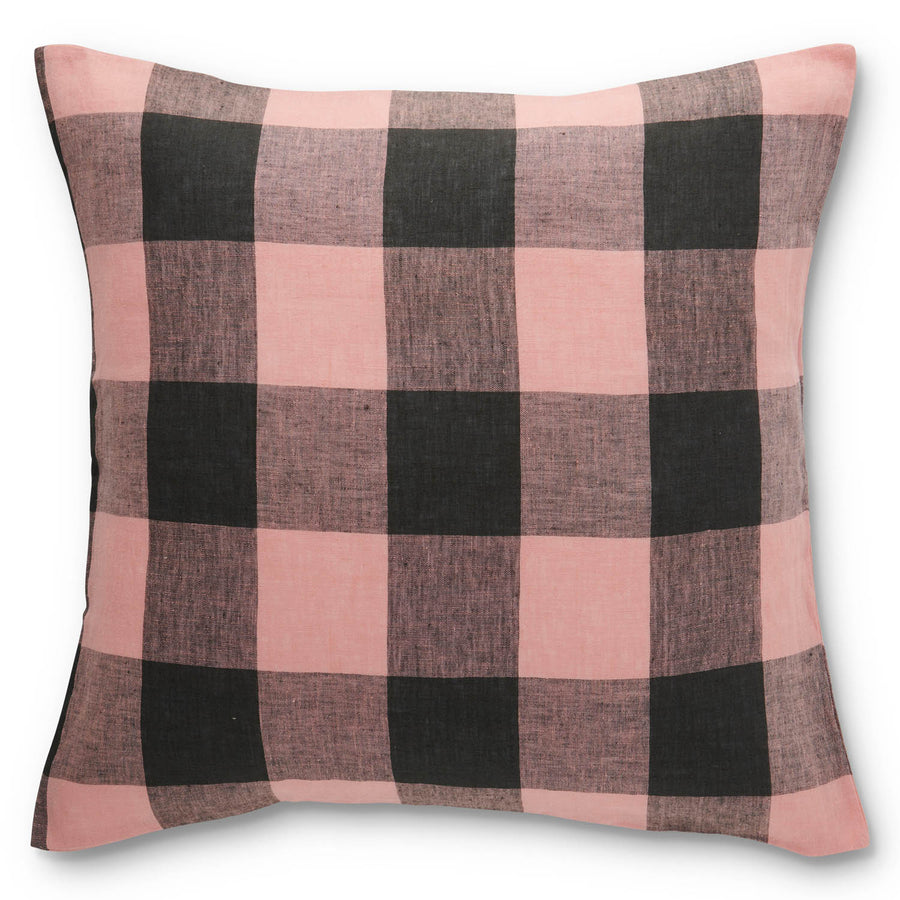 Tuscan Gingham Linen Euro Sham - Kip & Co.