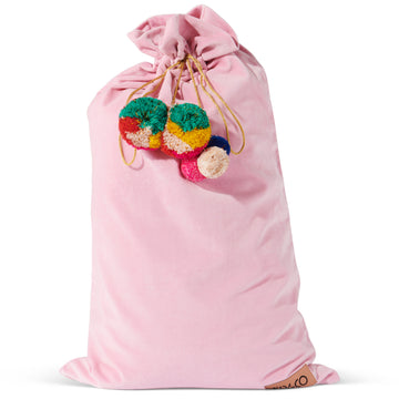 Pink Parfait Velvet Santa Sack - Kip & Co.