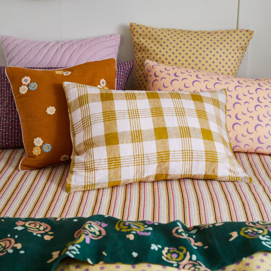 Kittie Linen Pillowcase Set - Mauve - Sage & Clare