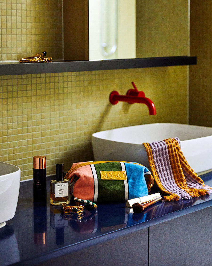 Majorca Stripe Toiletry Bag - Kip & Co.