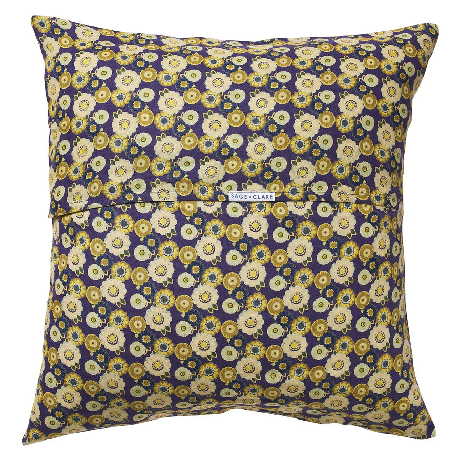 Mollie Linen Euro Pillowcase Set - Indigo - Sage & Clare