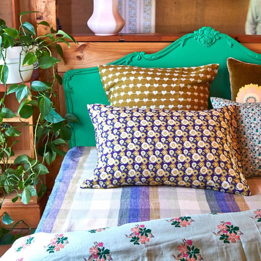 Mollie Linen Pillowcase Set - Indigo - Sage & Clare