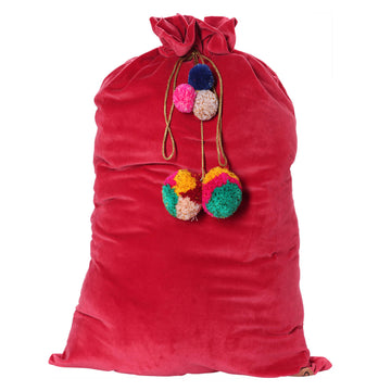 Red Velvet Santa Sack - Kip & Co.