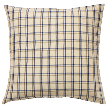 Sian Linen Euro Pillowcase Set - Cobalt - Sage & Clare