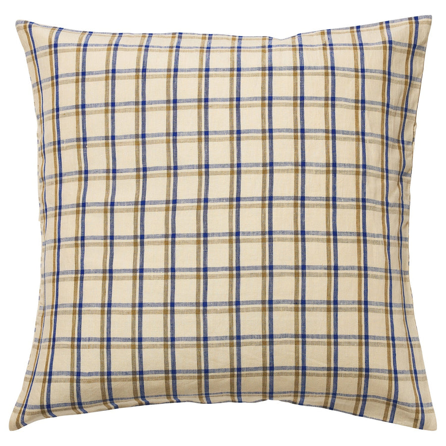 Sian Linen Euro Pillowcase Set - Cobalt - Sage & Clare
